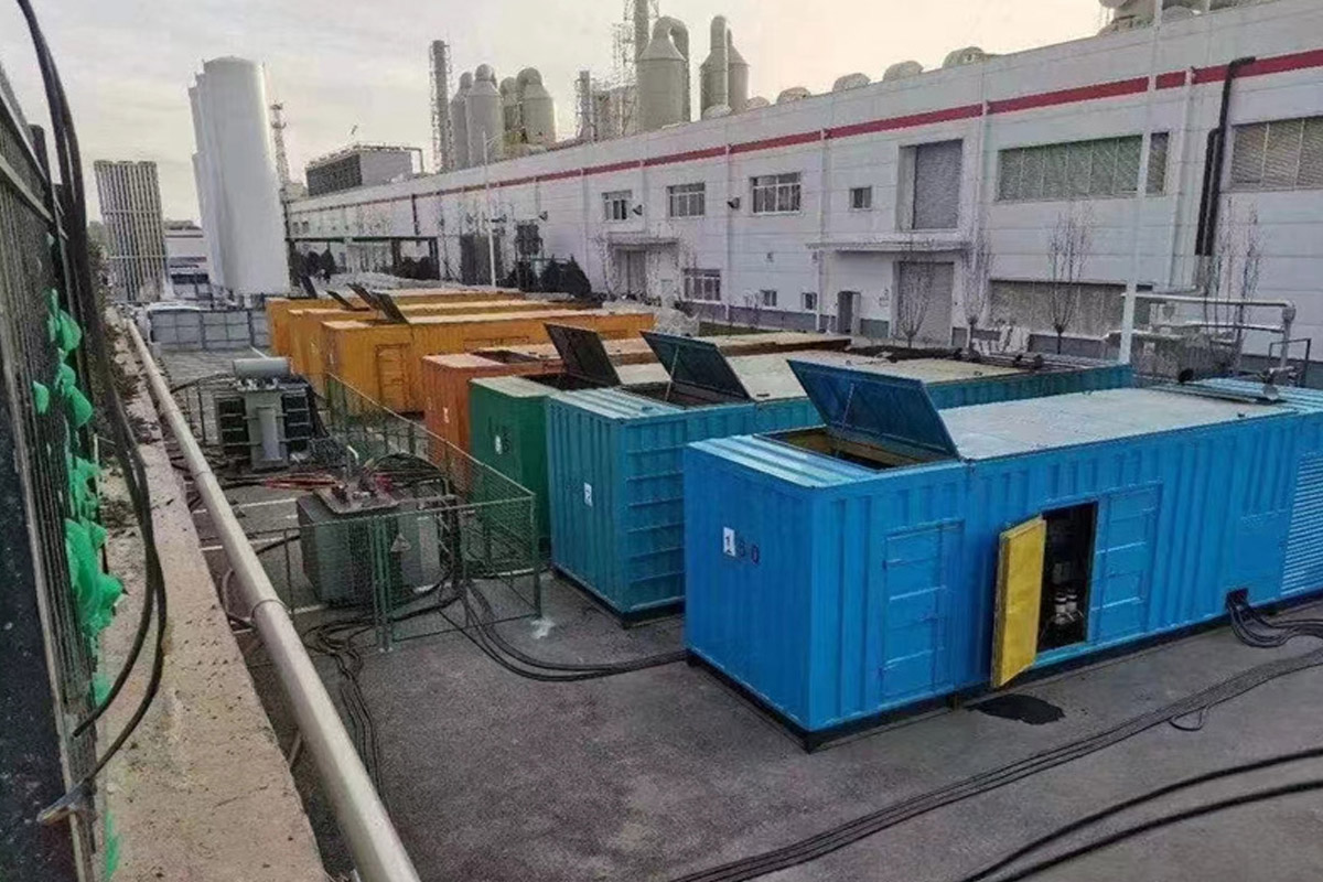 神湾镇发电机租赁施工现场